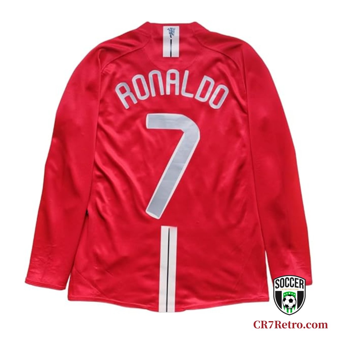 Cristiano Ronaldo 07/08 Manchester United Retro Long Sleeve Jersey