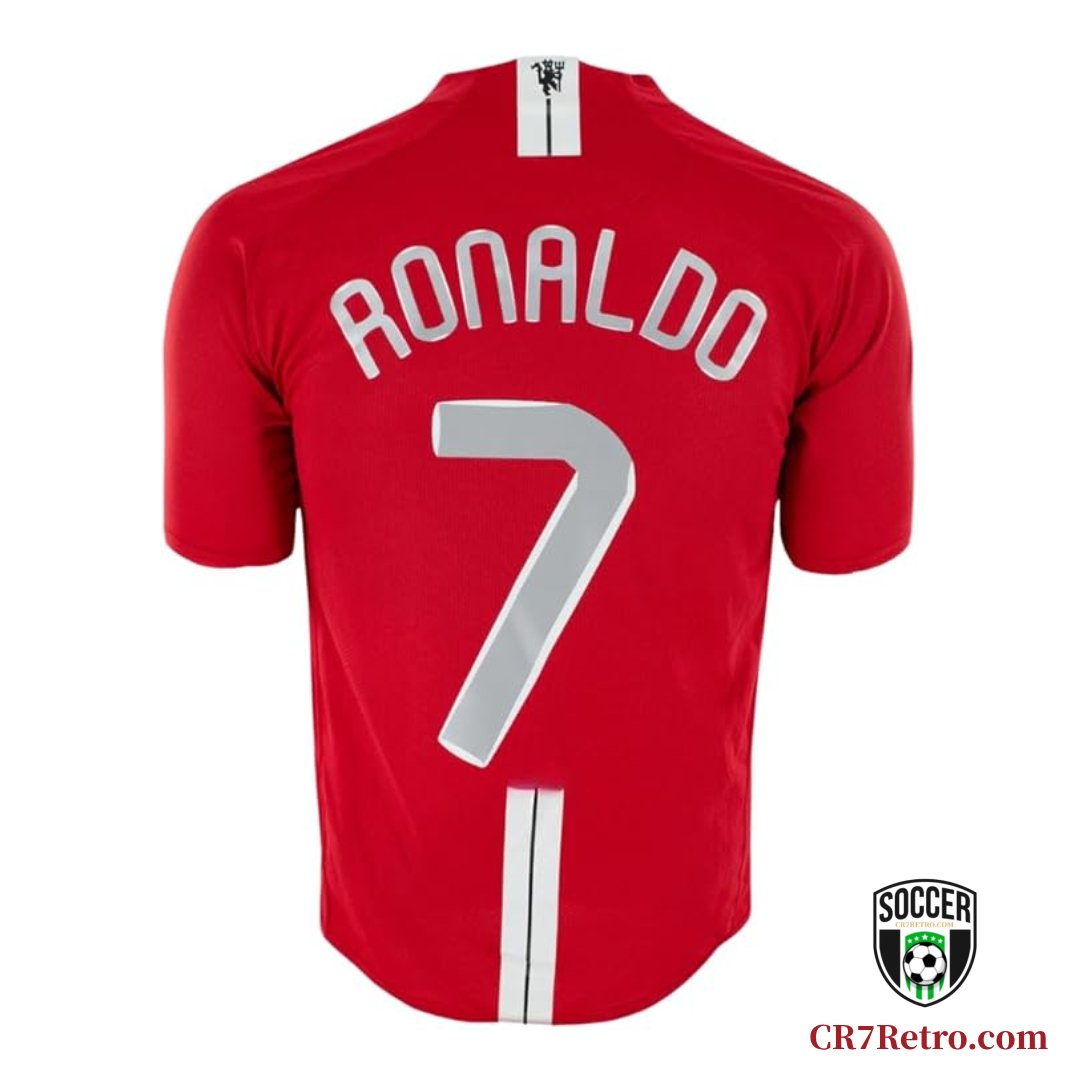 Cristiano Ronaldo 07/08 Manchester United Retro Short Sleeve Jersey
