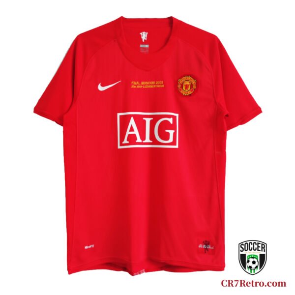 Ronaldo #7 Man U Retro Red Short Sleeve 07/08 Jersey – Manchester United Home Kit