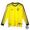 Classic 1998 Brazil Long Sleeve Home Football Shirt Replica