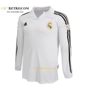 2002/03 Real Madrid home retro jersey with long sleeves – classic football shirt
