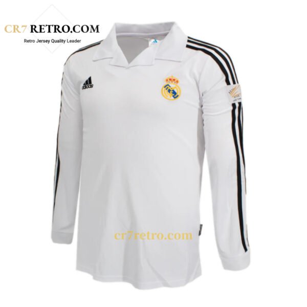 2002/03 Real Madrid home retro jersey with long sleeves – classic football shirt