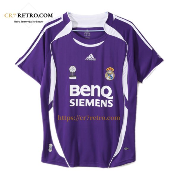 2006/07 Real Madrid purple jersey, vintage football shirt for collectors