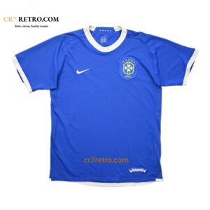 2006 Brazil Away World Cup Retro Jersey – Vintage football shirt with iconic yellow and green design