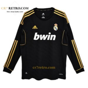 2011/12 Real Madrid away long sleeve retro jersey showcasing classic style
