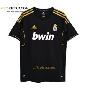 2011/12 Real Madrid away retro jersey in black with gold details – vintage football shirt