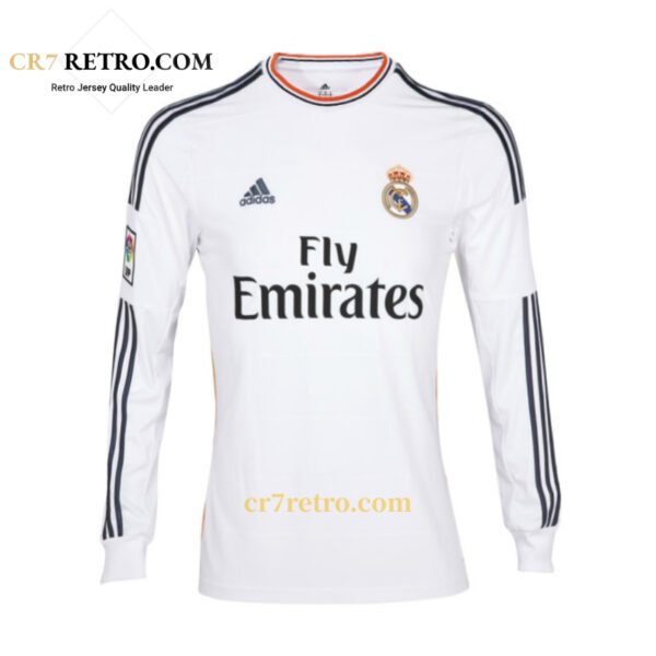 2013/14 Real Madrid home long sleeve retro jersey vintage football shirt