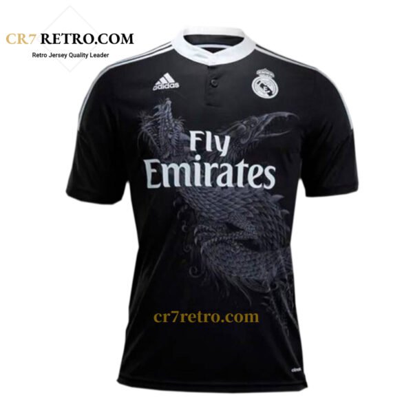 2014/15 Real Madrid third retro jersey black kit worn by Cristiano Ronaldo