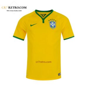 2014 Brazil home retro football jersey – vintage style with iconic design