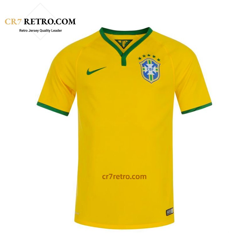 2014 Brazil home retro football jersey – vintage style with iconic design
