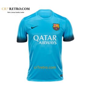 2015/16 Barcelona Third Retro Jersey – vintage football shirt, iconic design, Barcelona kit.