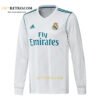 2017/18 Real Madrid Home Long Sleeve Retro Jersey – Classic White Kit