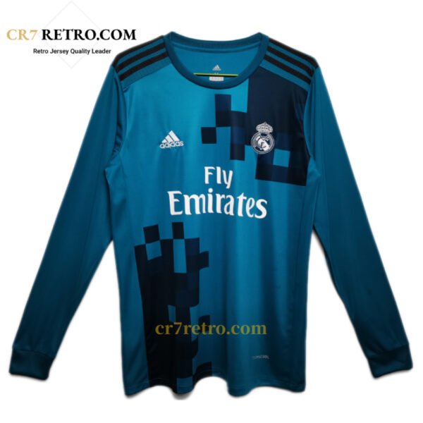 2017/18 Real Madrid third away retro jersey long sleeve replica