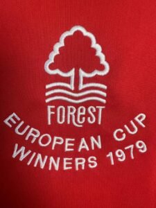 Vintage Nottingham Forest 1980 European Cup jersey