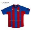 Barcelona 2004/05 home retro jersey featuring Ronaldinho’s classic 2004 design