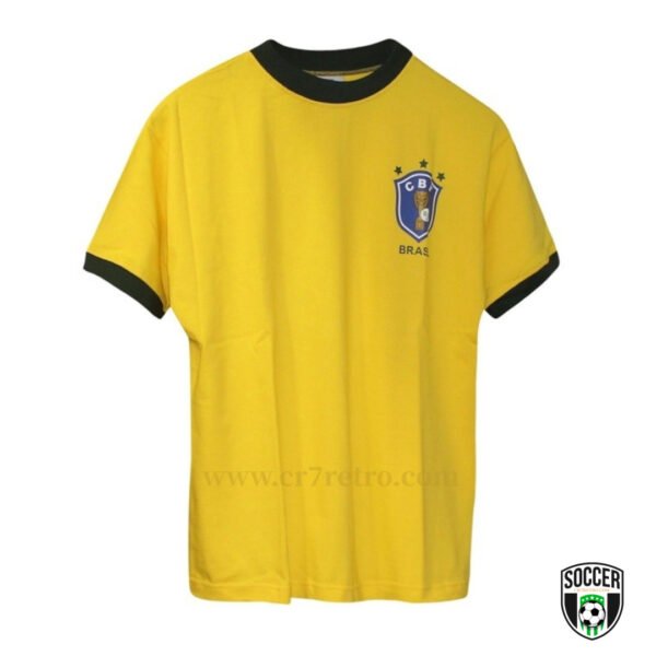 Brazil 1982 World Cup retro football jersey replica – iconic yellow and blue design for fans and collectors