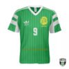 Cameroon 1990 home replica soccer jersey with Milla #9 – retro football shirt