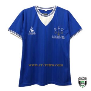 Everton 1985 European Cup Winners' Cup retro football shirt with classic design