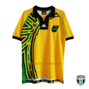 Jamaica 1998 World Cup jersey replica – retro Reggae Boyz football shirt in yellow and green