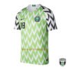 Retro Nigeria 2018 World Cup jersey with Super Eagles feather design