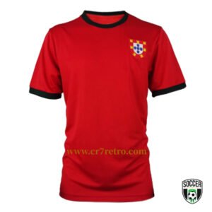 Portugal 1966 World Cup Eusebio retro football jersey classic design