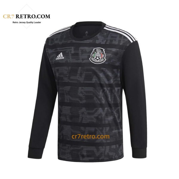Vintage Retro Mexico 2019 Home Long Sleeve Football Jersey – Perfect for collectors and fans.