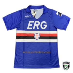 Sampdoria 1990-91 Serie A Championship Retro Football Shirt