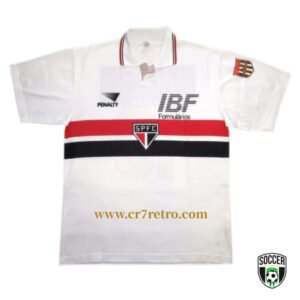 Sao Paulo 1992-93 home jersey tribute to Tere Santana - classic Brazil football shirt