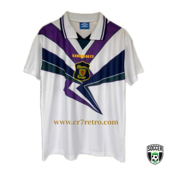 Scotland 1994/96 away retro football jersey in classic blue design