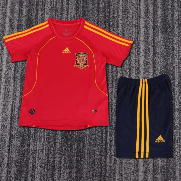 Kids Retro Spain Home Jersey 2008