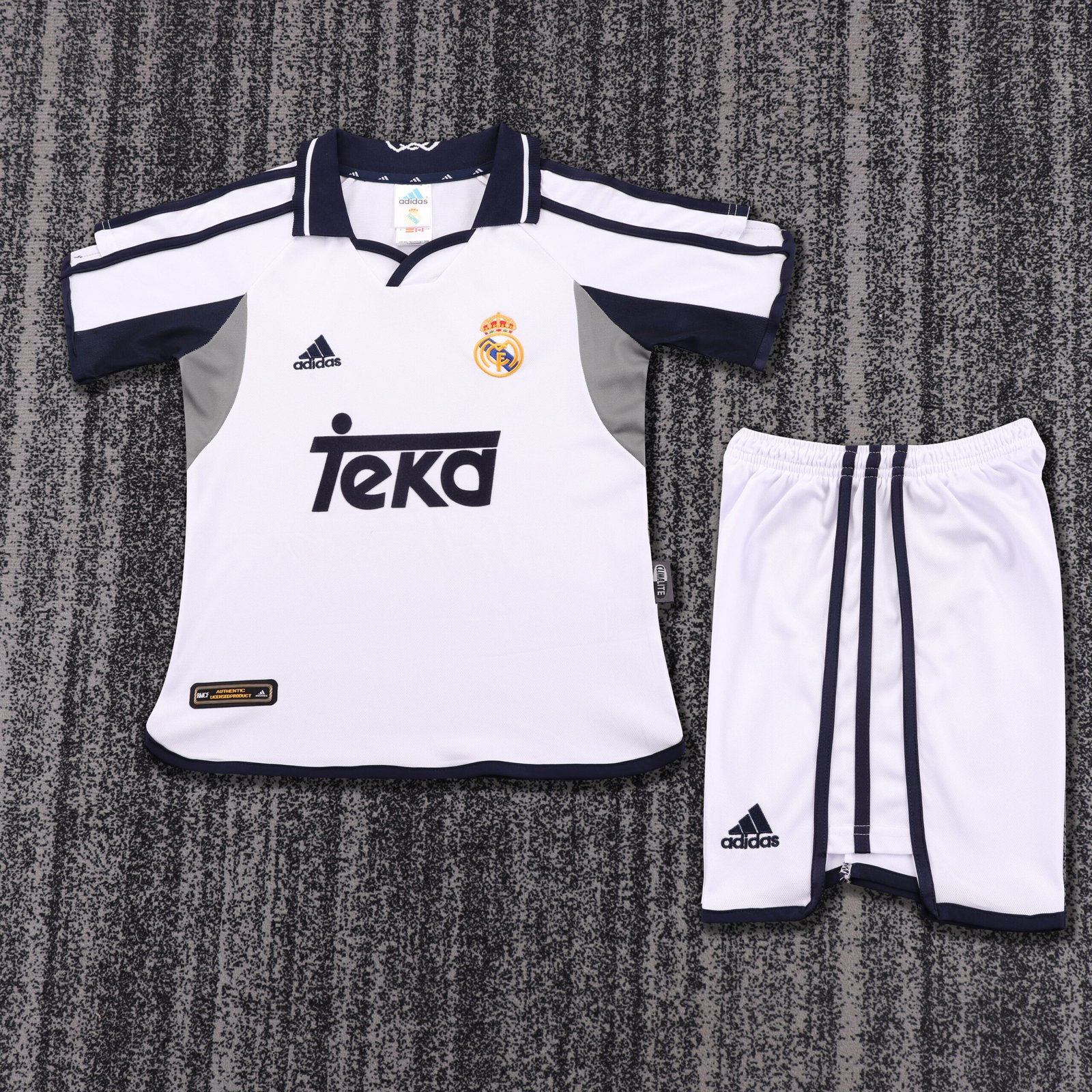 Kids Retro Real Madrid Home Jersey 2000/01