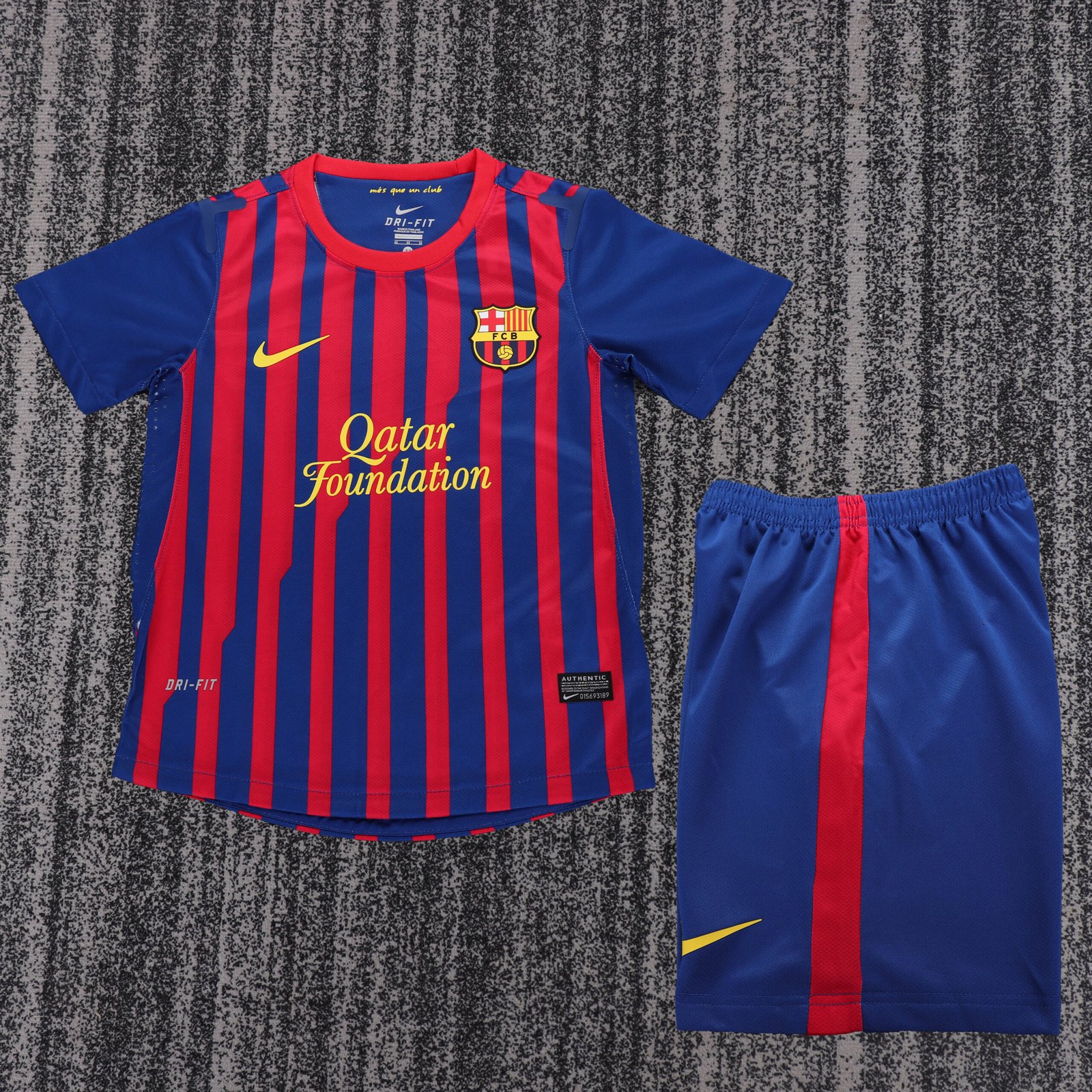 Kids Retro Barcelona Home Jersey 2011-12