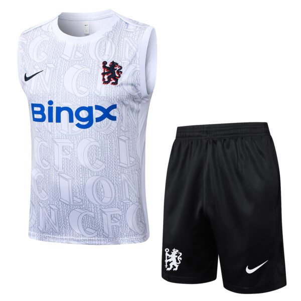 Chelsea Training Vest White Inkjet Kit 2025/26