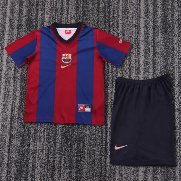 Kids Retro Barcelona Home Jersey 1998/99