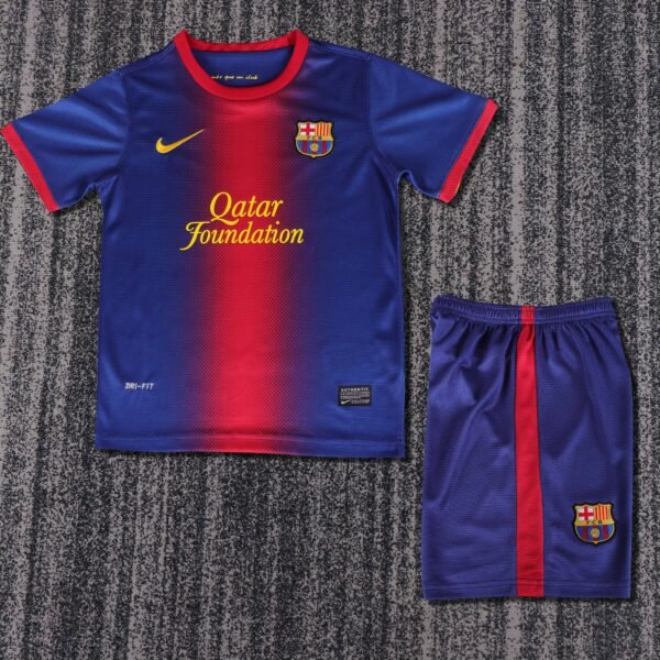 Kids Retro Barcelona Home Jersey 12/13