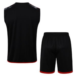 CR Flamengo Training Vest Black Inkjet Kit 2025/26
