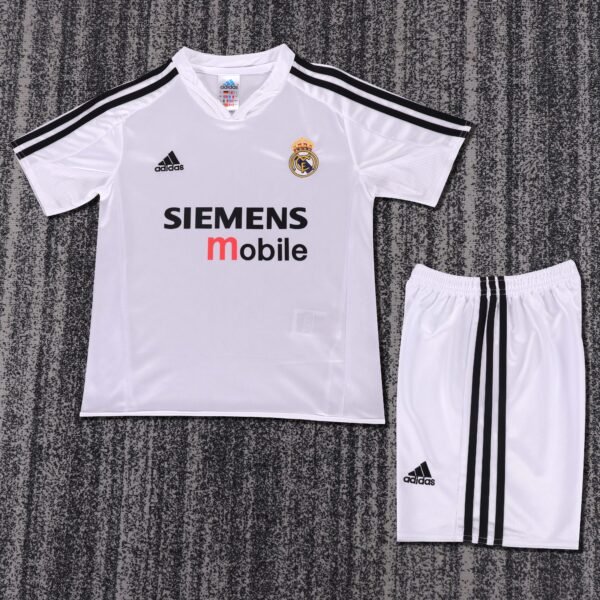 Kids Retro Real Madrid Home Jersey 2004/05