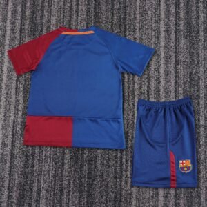 Kids Retro Barcelona Home Jersey 2008/09 Champions League Edition