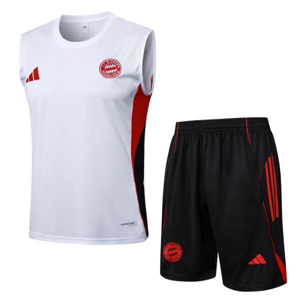 Bayern Munich Training Vest White Kit 2025/26