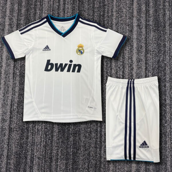 Kids Retro Real Madrid Home Jersey 2012/13