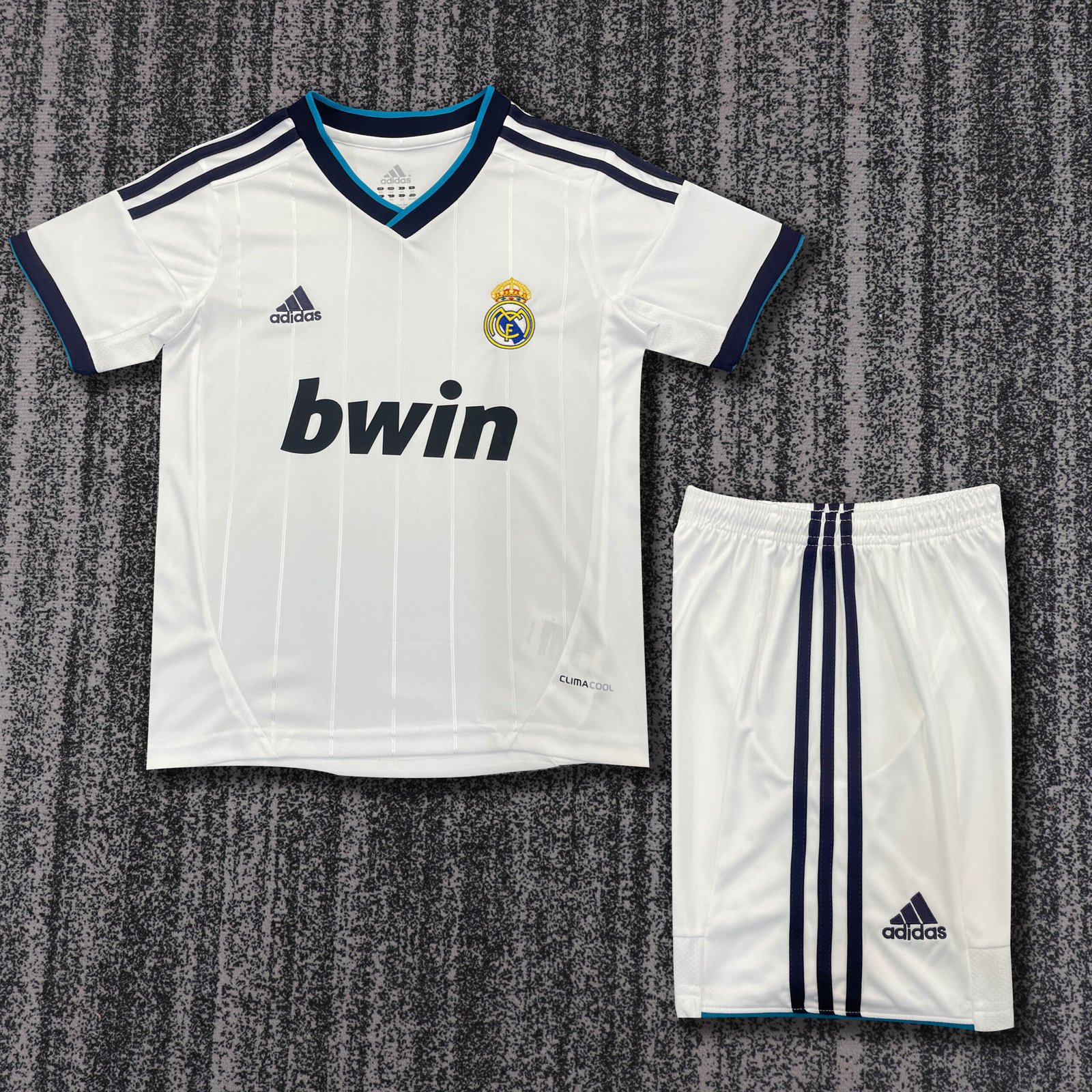 Kids Retro Real Madrid Home Jersey 2012/13