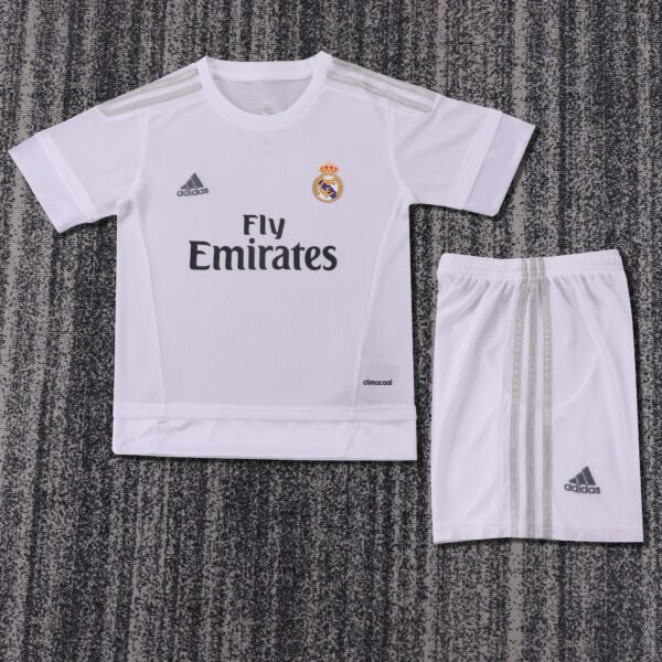 Kids Retro Real Madrid Home Jersey 2015/16