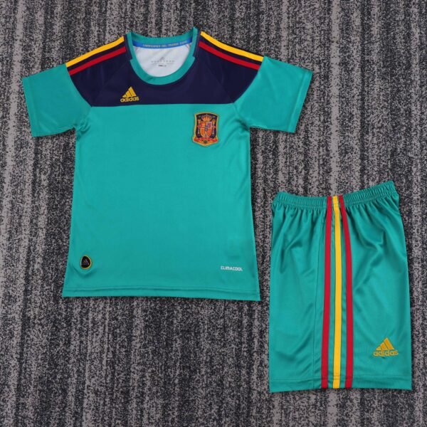 Kids Retro Spain 2010 Jersey Goalkeeper Green