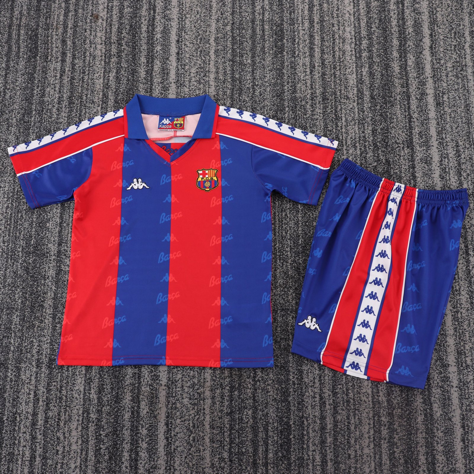 Kids Retro Barcelona Home Jersey 1992/95