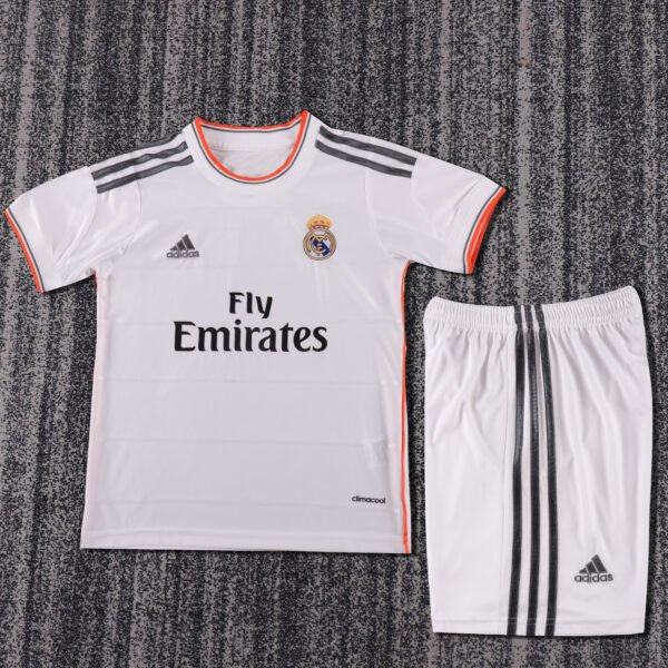 Kids Retro Real Madrid Home Jersey 2013/14