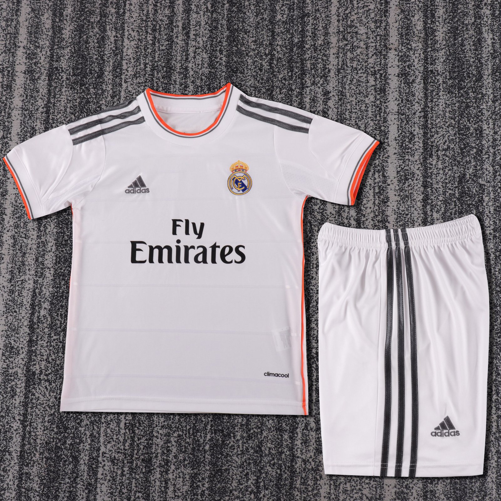 Kids Retro Real Madrid Home Jersey 2013/14