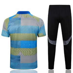 Real Madrid Training POLO Blue Green Inkjet Kit 2025/26