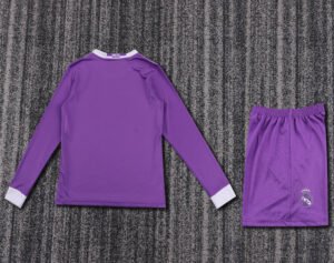 Kids Retro Real Madrid Away Jersey Long Sleeve 2016/17