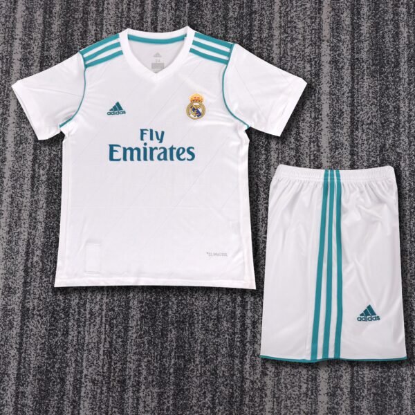 Kids Retro Real Madrid Home Jersey 2017/18