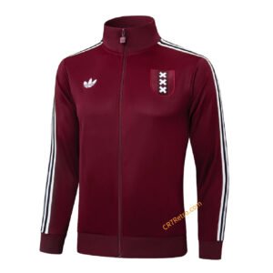 Ajax Training Jacket Deep Red Retro Kit 2025/26